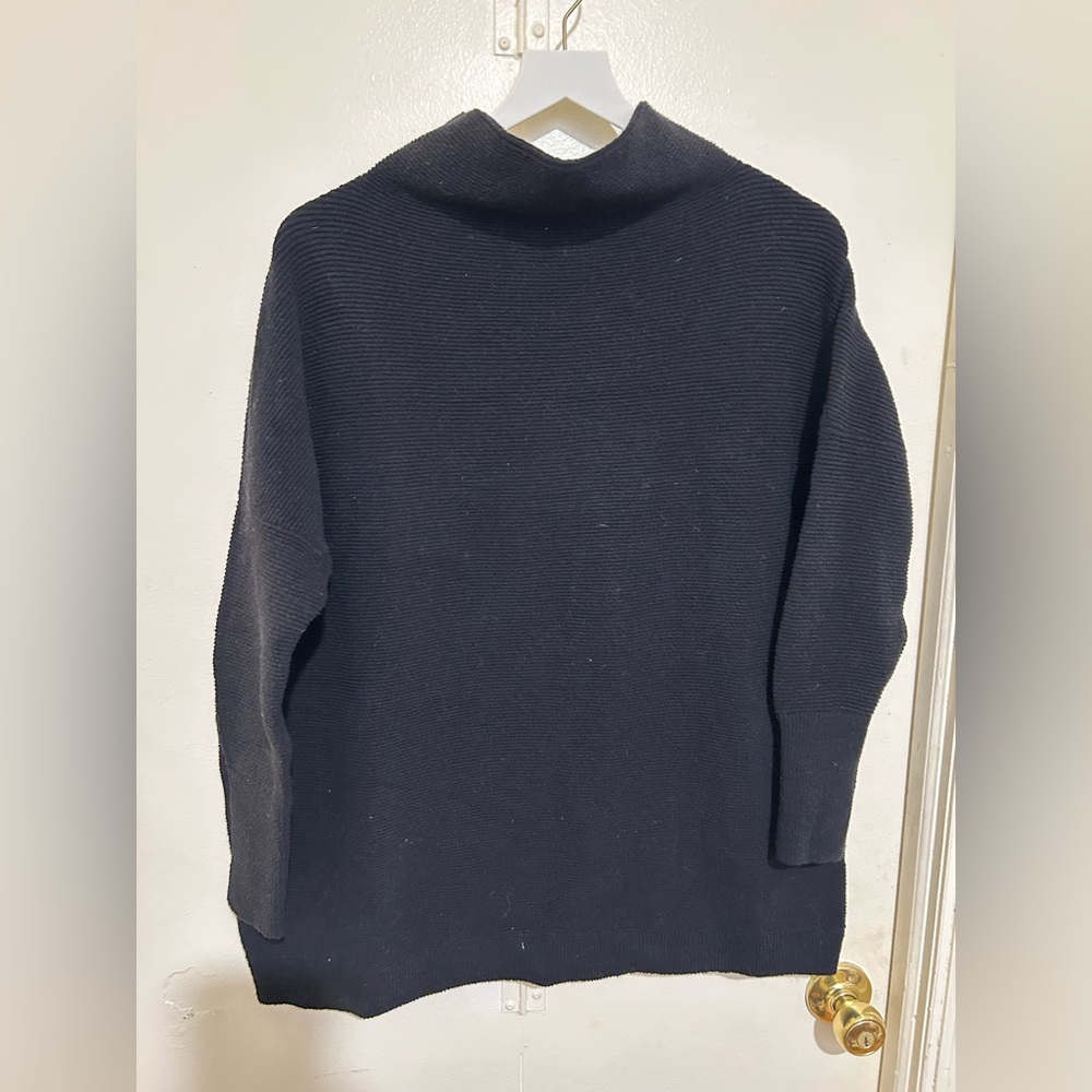 NWT Free People Black Ottoman Turtleneck Sweater XS